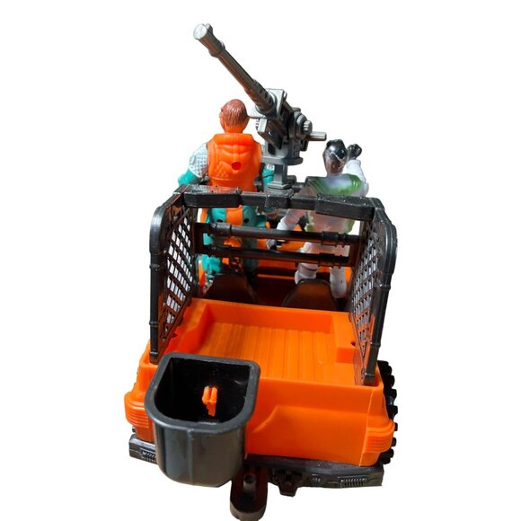 Action Figures and Orange Jeep Push Toy With Mounted Accessory - Picture 4 of 8